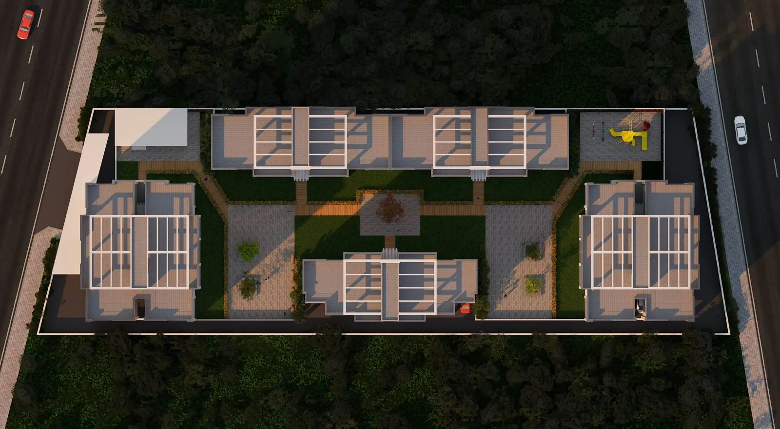 Building Aerial View of 6040 Vista